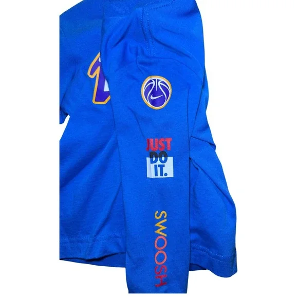 Nike Toddler Boy 2T Blue Long Sleeve T-Shirt - Picture 5 of 5